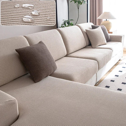 Cozy Stripe Sofa Protector