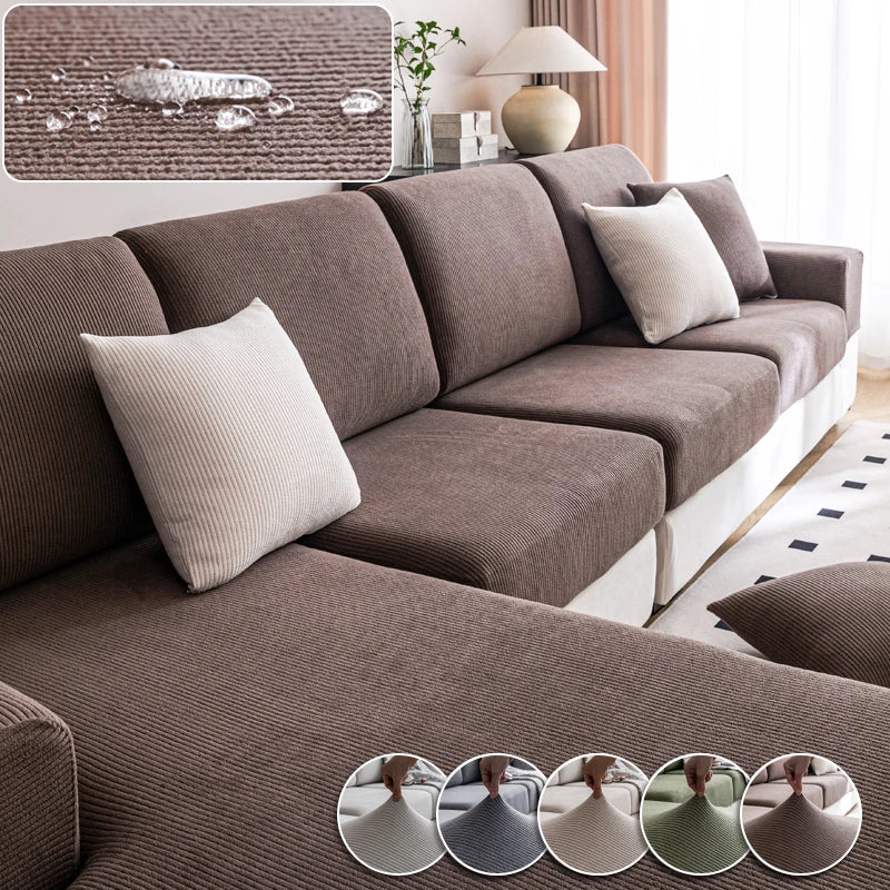 Cozy Stripe Sofa Protector