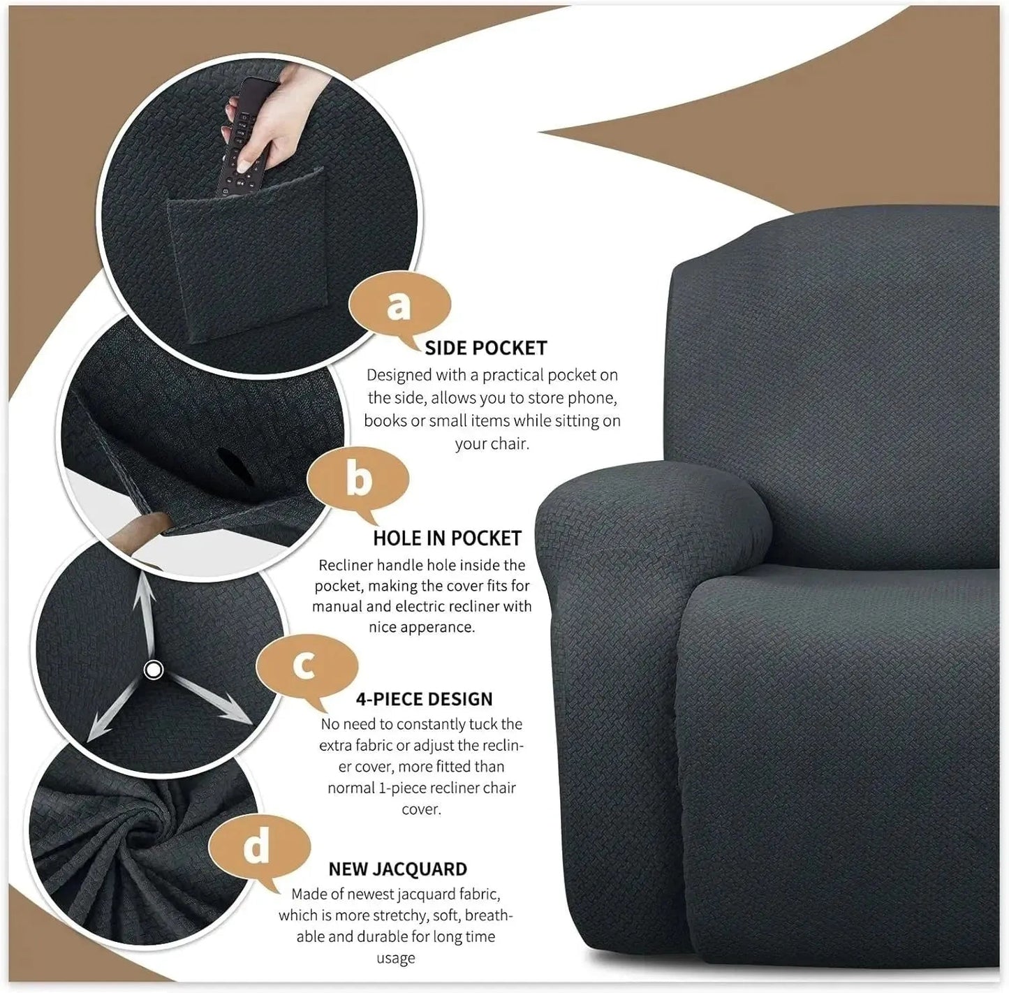 ComfortFit Recliner Sofa Covers