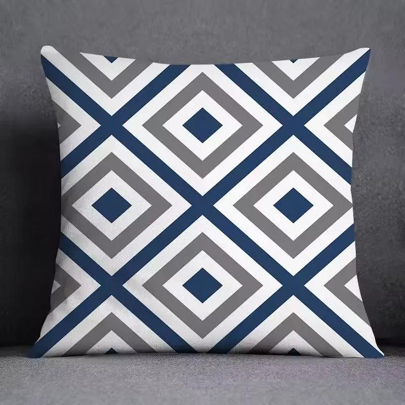 Cozy Geometric Pillow Cover