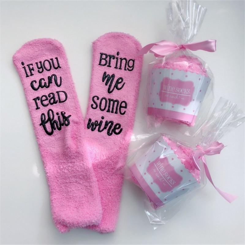 Fluffy Wine Socks