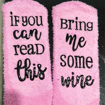 Fluffy Wine Socks