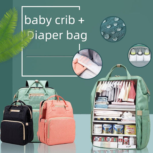 [⌛Sale] Mom Bag With Crib<br>Calming & Anxiety Reliever<br/>65$ OFF + Free Bonus Worth 297$