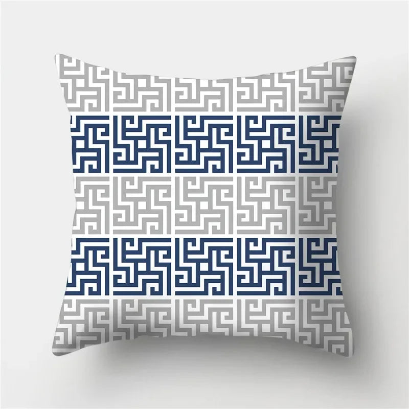 Cozy Geometric Pillow Cover