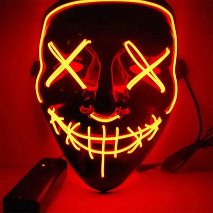 Ultimate Glow-in-the-Dark Party Mask Ideal for Festivals, Carnivals, Halloween & More!