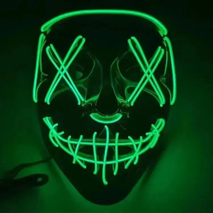 Ultimate Glow-in-the-Dark Party Mask Ideal for Festivals, Carnivals, Halloween & More!