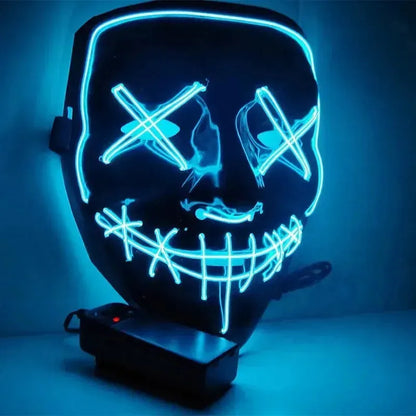 Ultimate Glow-in-the-Dark Party Mask Ideal for Festivals, Carnivals, Halloween & More!