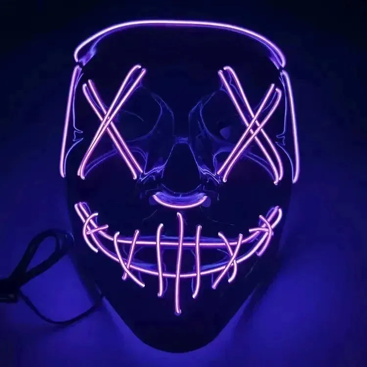 Ultimate Glow-in-the-Dark Party Mask Ideal for Festivals, Carnivals, Halloween & More!