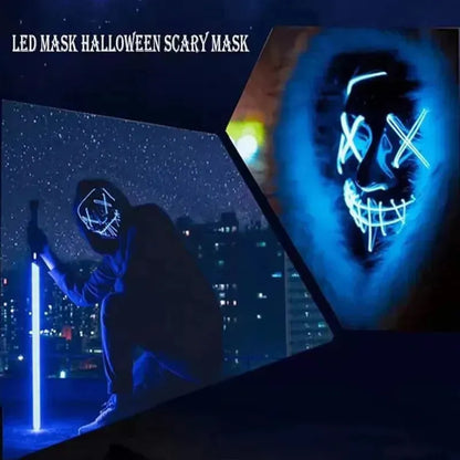 Ultimate Glow-in-the-Dark Party Mask Ideal for Festivals, Carnivals, Halloween & More!